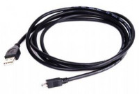 Кабель интерфейсный USB 2.0 Pro, 1.8 м, позол.конт., черный, пакет CCP-mUSB2-AMBM-6