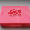 Корпус для Raspberry Pi B+ напечатанный 3d принтере (подходит для Raspberry PI v 2 и 3).  (цвет РОЗОВЫЙ)